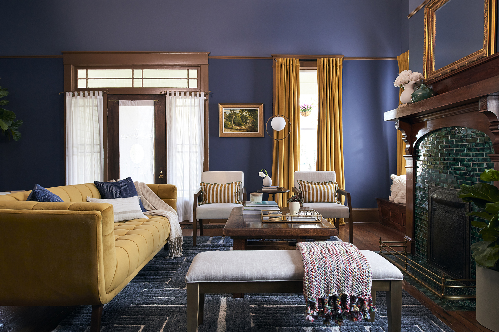 Blue Living Room